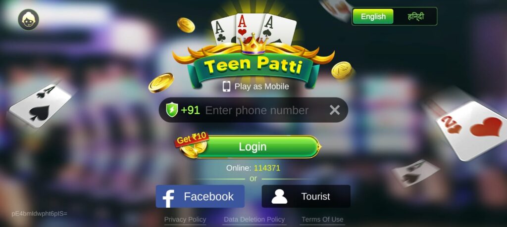 How to create an account in Teen Patti Galaxy application ?