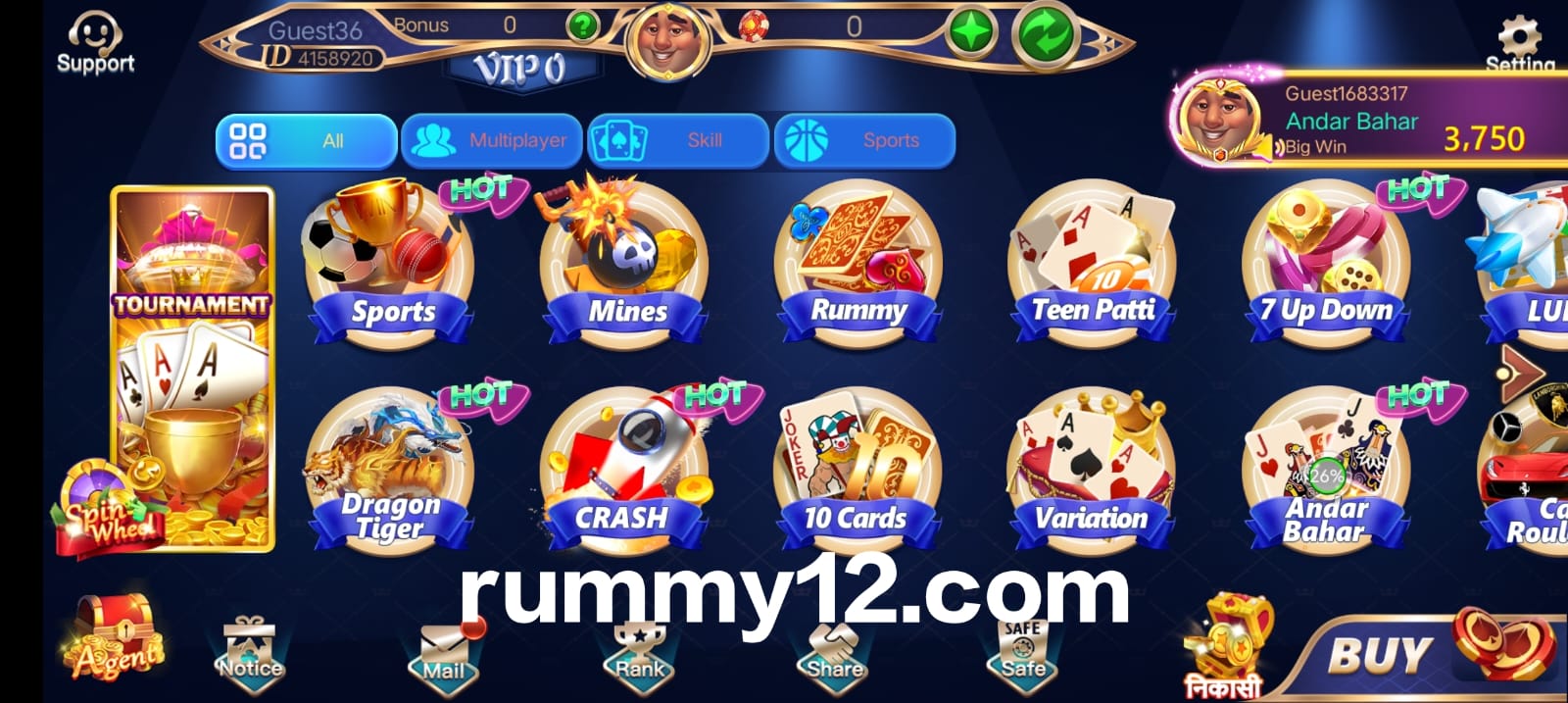 List Of Available 3 Patti Sea Apk Real Cash Games