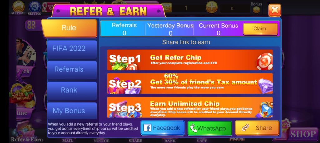How To Refer & Earn In Teen Patti Dhani Application To Others ?